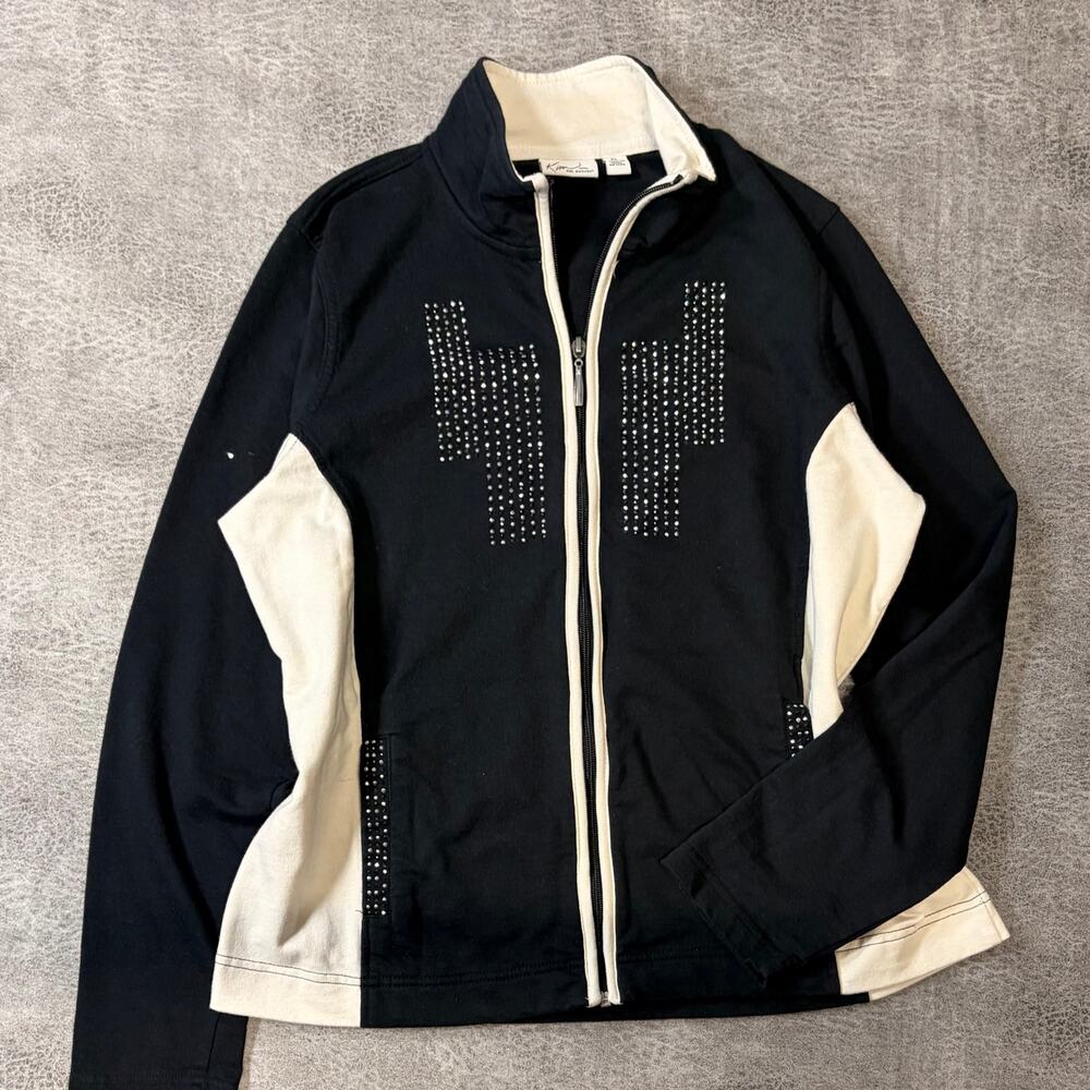 Y2k Embellished Kim Rogers Zip Up Jacket
